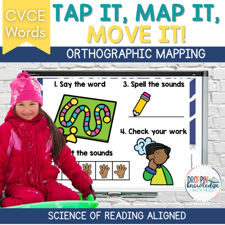 Tap It, Map It, Move It – Word Mapping CVCE Silent E Words with Movement!