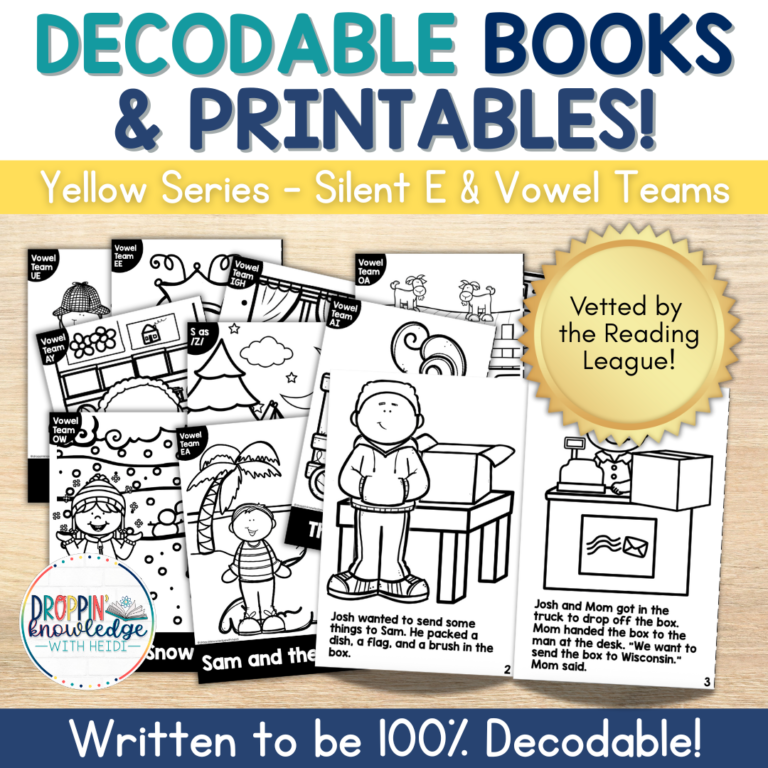 Decodable Adventures Series – 100% Decodable Books & Activities UNIT 3 Vowel Teams