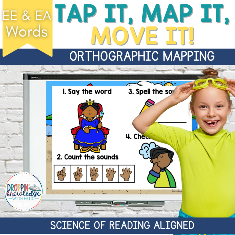 Tap It, Map It, Move It – Word Mapping EE & EA Vowel Teams with Movement!