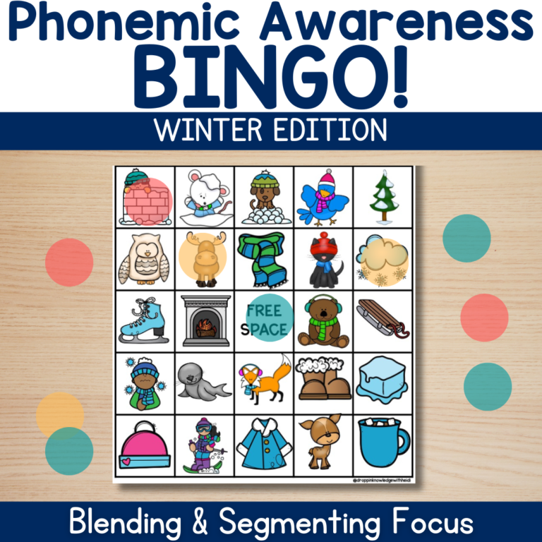 Phonemic Awareness BINGO – Winter Version