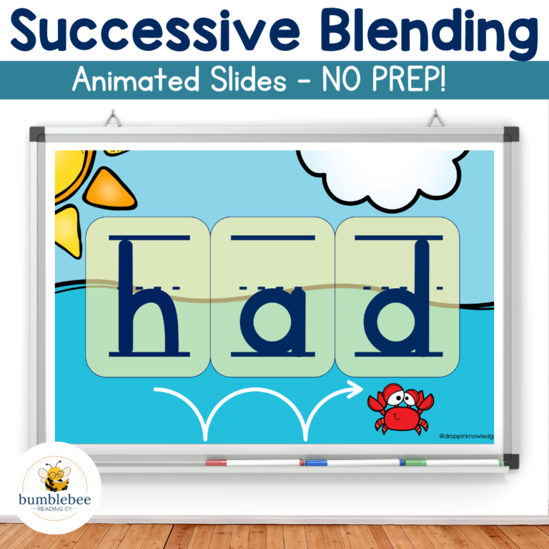 Successive Blending CVC Words – Animated Slides