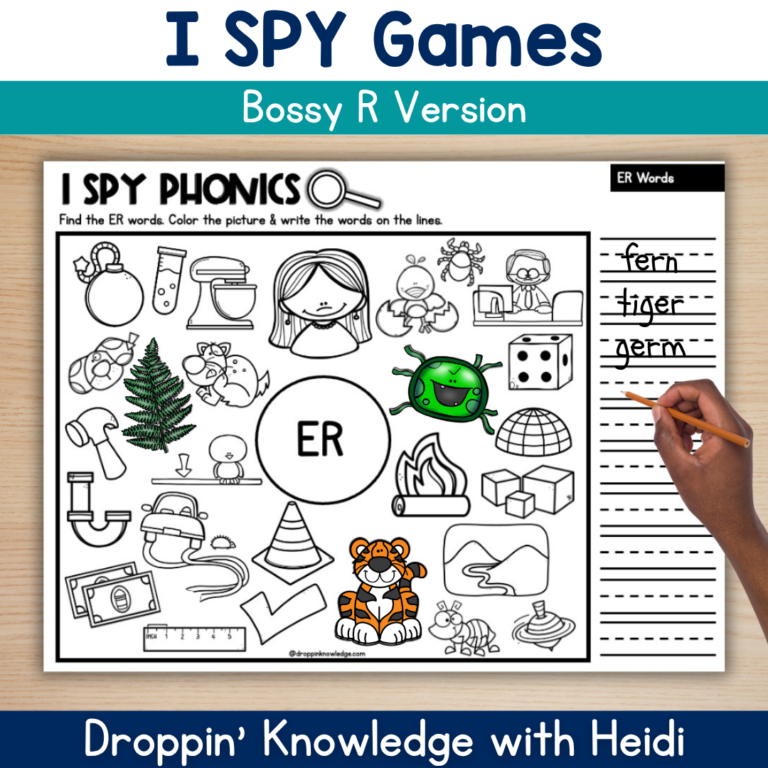 I SPY Phonics Bossy R – Spelling Decoding Phonics Practice