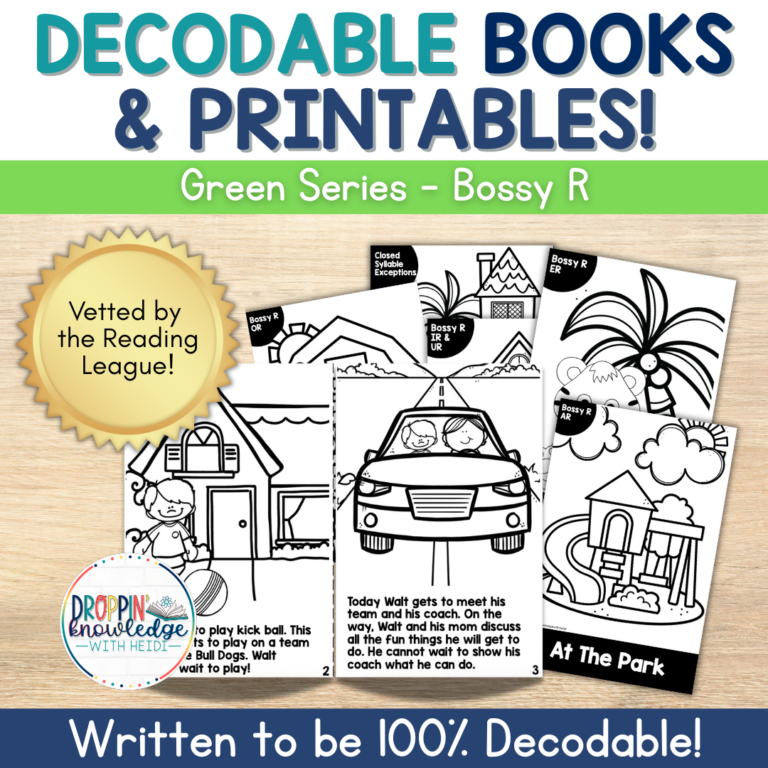 Decodable Adventures Series – 100% Decodable Books & Activities – UNIT 4 Bossy R