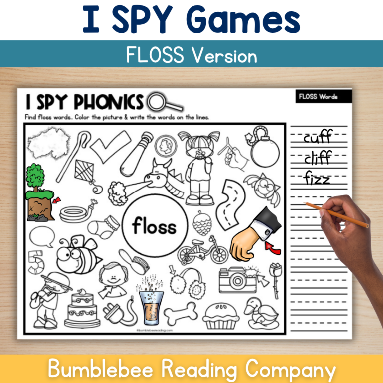 I SPY Phonics FLOSS WORDS – Spelling Decoding Phonics Practice