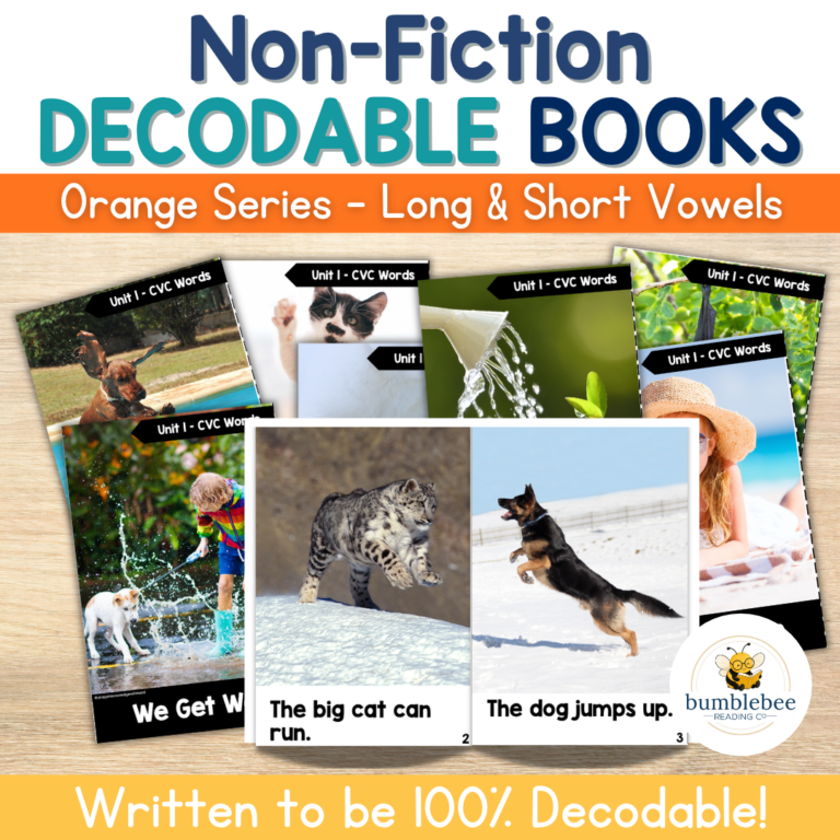 8 Non-Fiction SEASONAL Books – Decodable Adventure Series – CVC Words