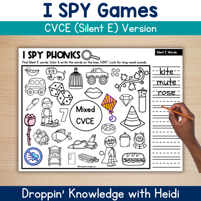I SPY Phonics CVCE Silent E – Beginning Sound Practice Phonics