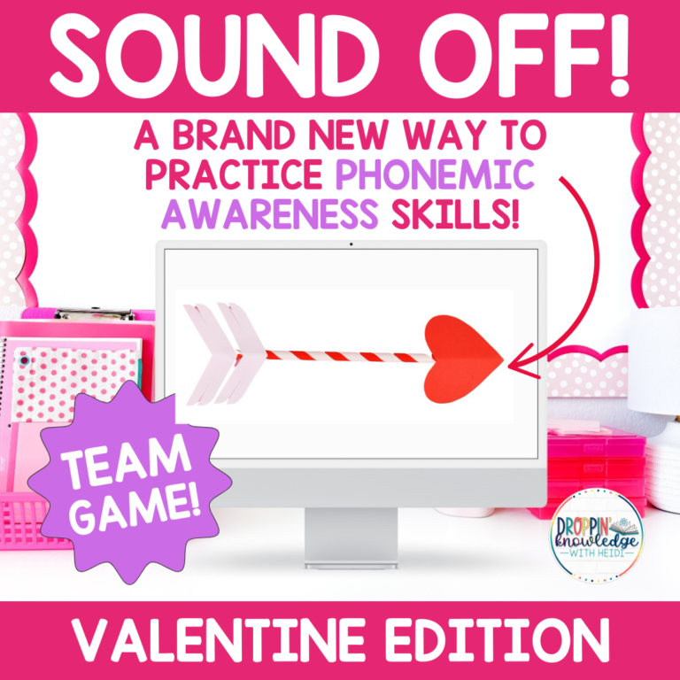 SOUND OFF | A Phonemic Awareness TEAM GAME | Valentine