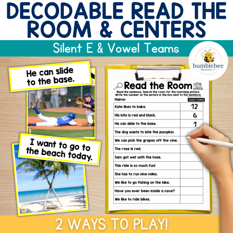 Decodable Read the Room & Centers – Unit 4 L&R Controlled Vowels (Bossy R)