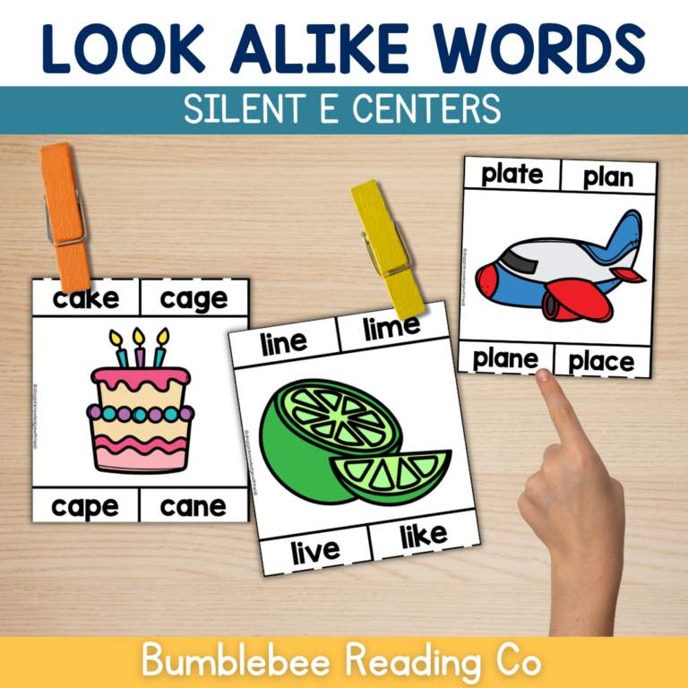 Look Alike Words – Silent E – Center