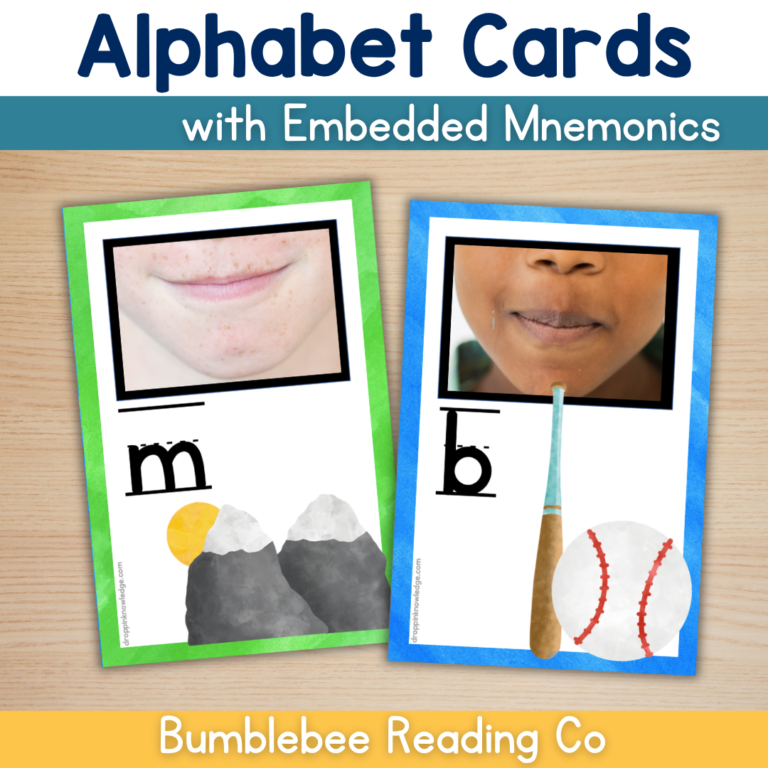 Alphabet Articulation Cards with Embedded Mnemonics