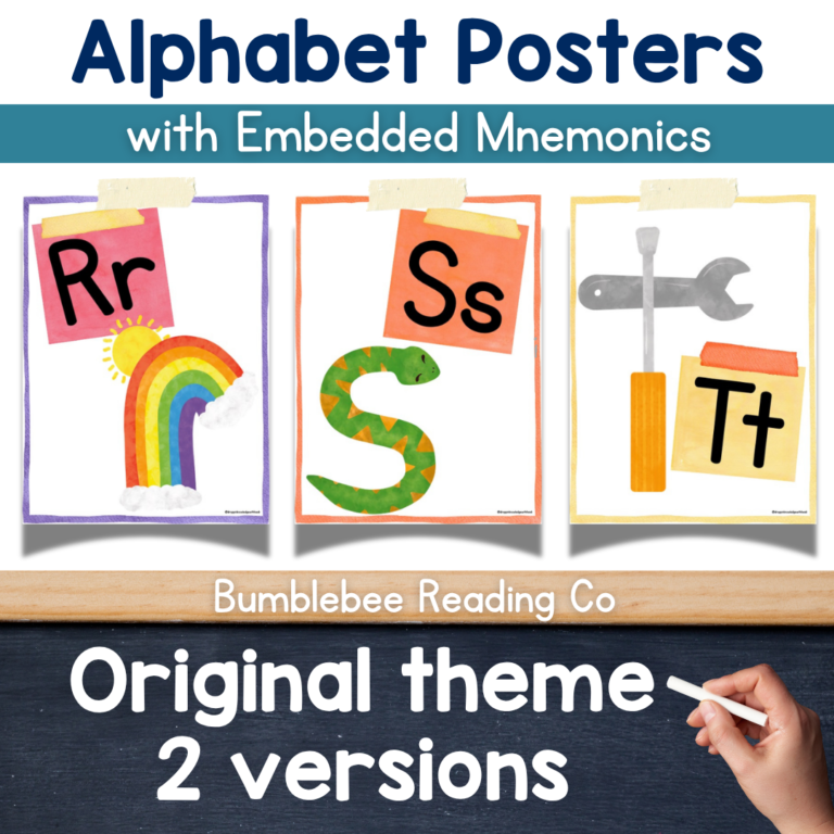 Alphabet Posters with Embedded Mnemonics