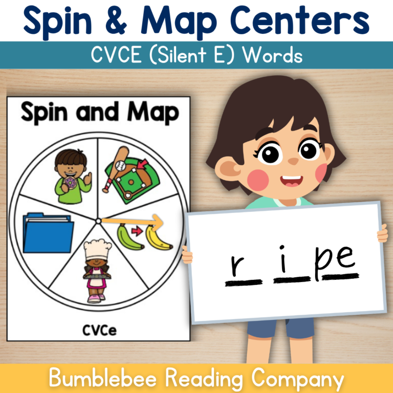 Orthographic Word Mapping with Spinners (CVCe) – Silent E