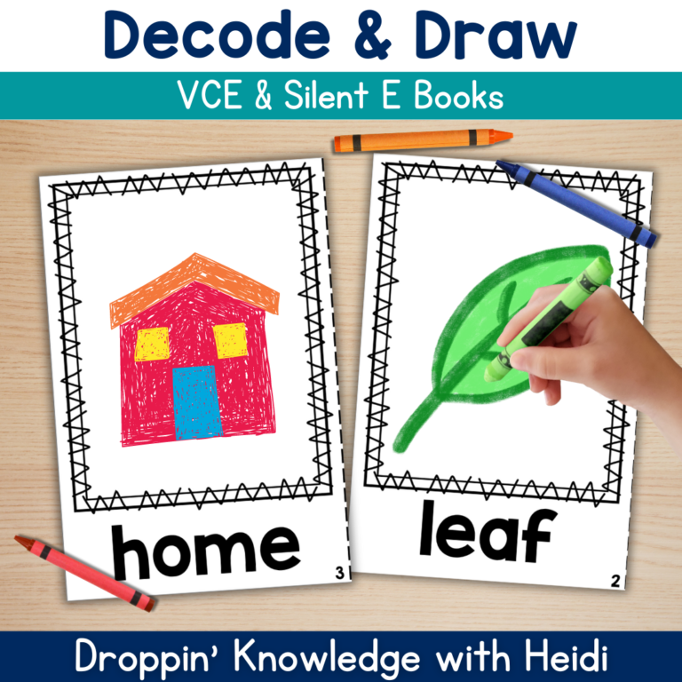 Decode & Draw Words – Unit 3 – Silent E & Vowel Teams