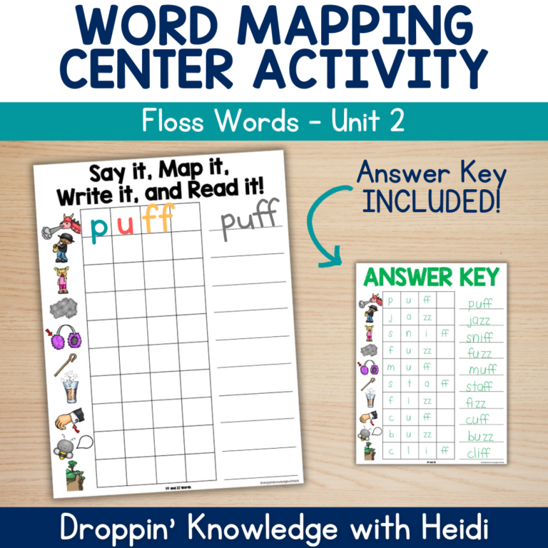 Word Mapping NO PREP Center – FLOSS RULE
