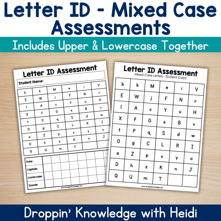 Alphabet Letter Assessments – Mixed Case – EXCLUSIVE