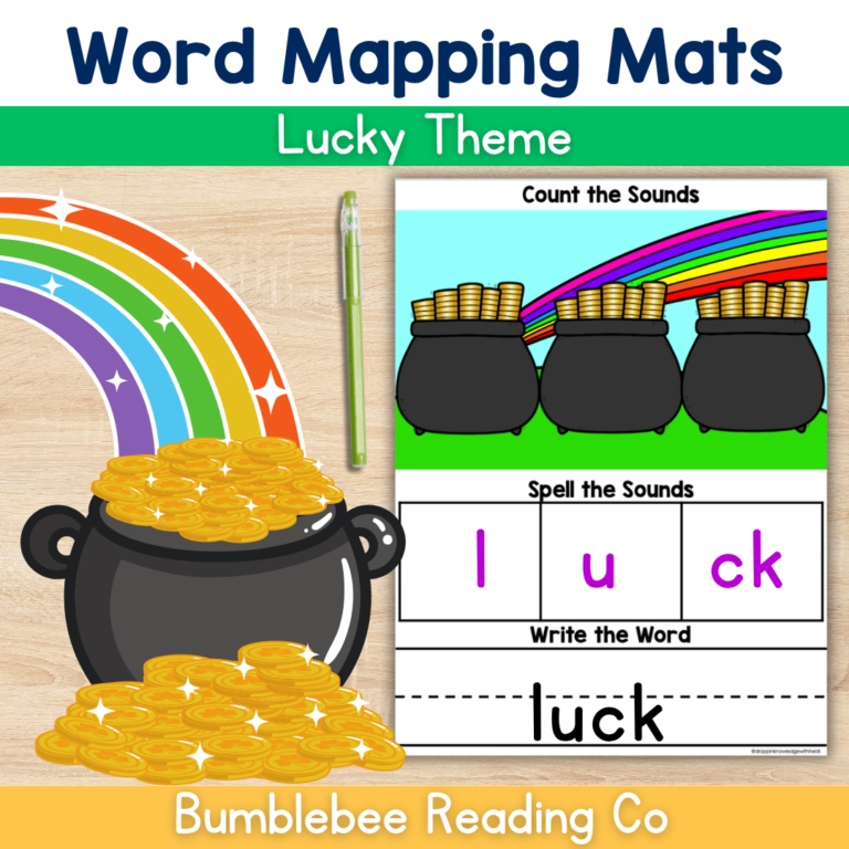 Word Mapping Mats -LUCKY Version (Sound Boxes) Orthographic Mapping