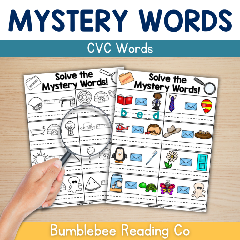 Phonemic Awareness Mystery Words