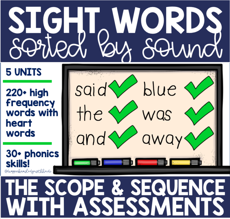 High Frequency Word Scope & Sequence with Assessments