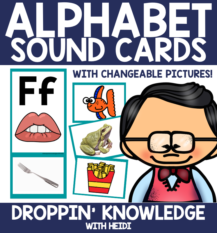 Alphabet Cards with Mouth Articulation Pics & Changeable Target Picture