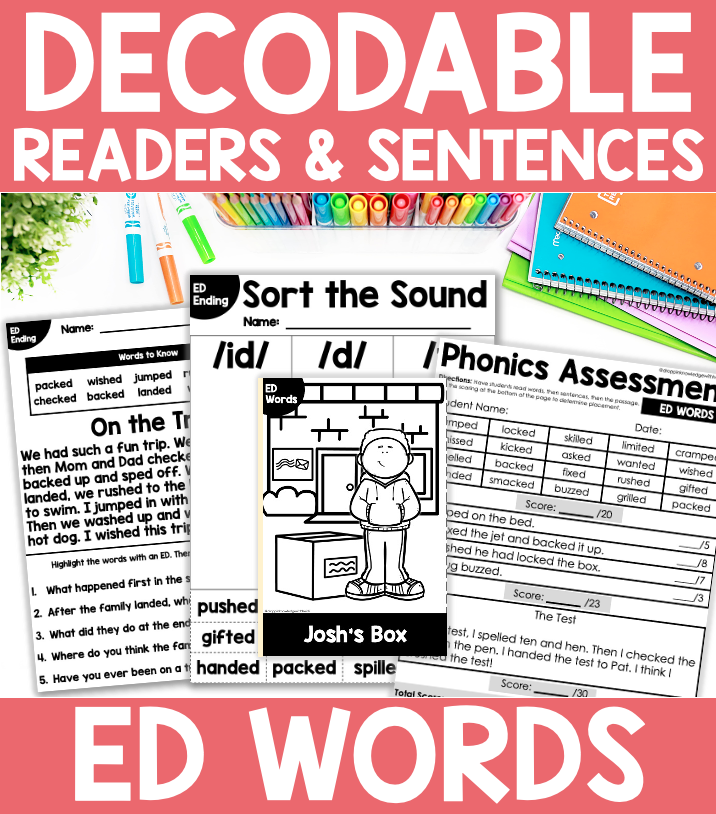 Decodable Readers & Passages – ED Ending Pack