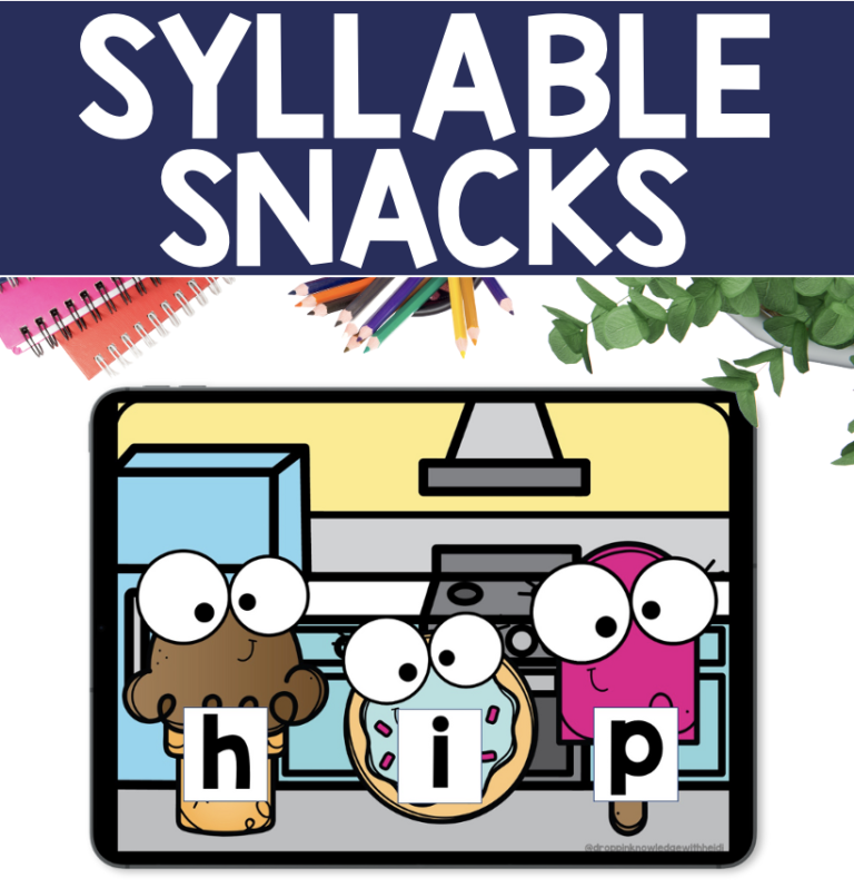SYLLABLE SNACKS! Open & Closed Syllable PRACTICE – Google Slides Version