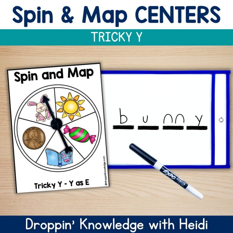 Orthographic Word Mapping with Spinners – Tricky Y