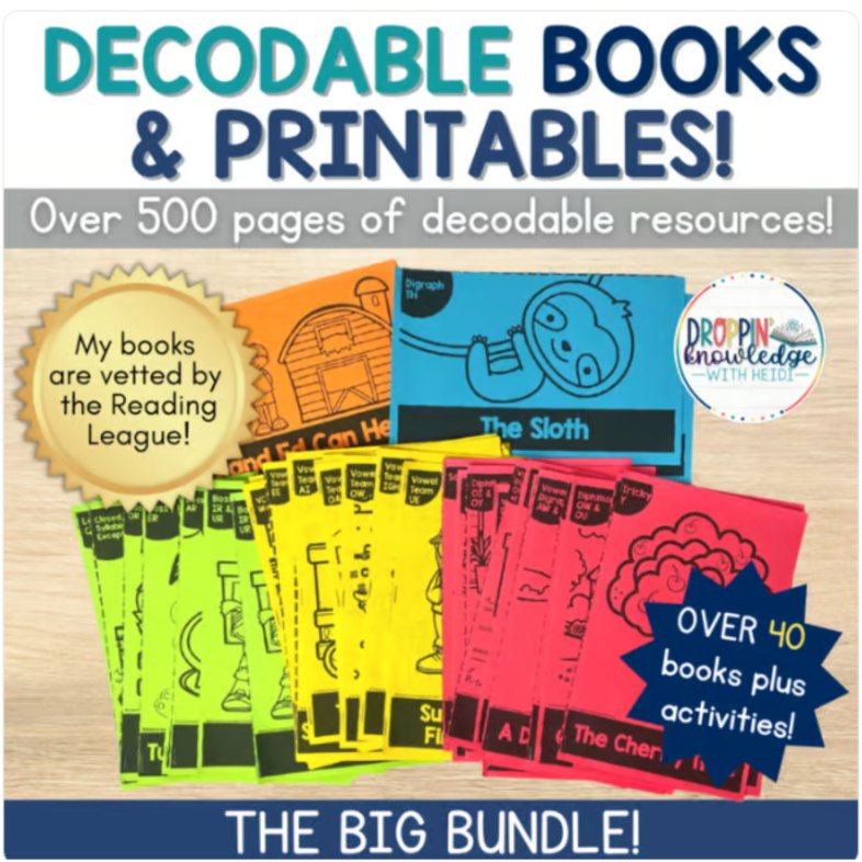 Decodable books bundle vetted by The Reading League